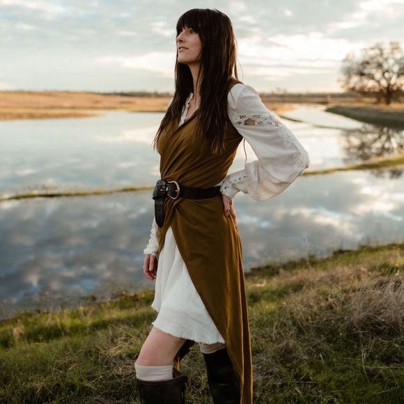 $148 NWT Free People One Paige Ivory Long Sleeve Dress Size Small - Picture 6 of 6